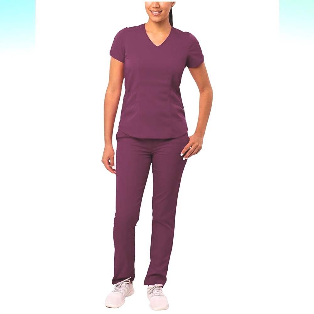 Matching Stylish Scrub Set Like New
